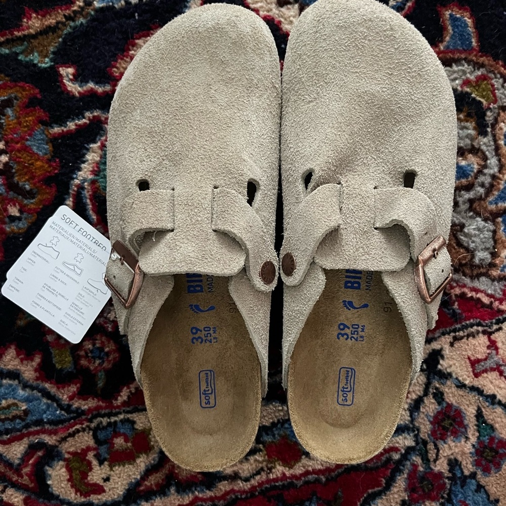 Birkenstock Soft Footbed Suede Clogs